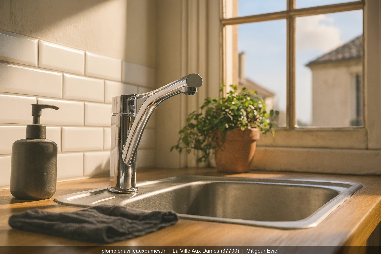 Installation mitigeur evier Grohe Eurostyle a La Ville-aux-Dames (37700)
